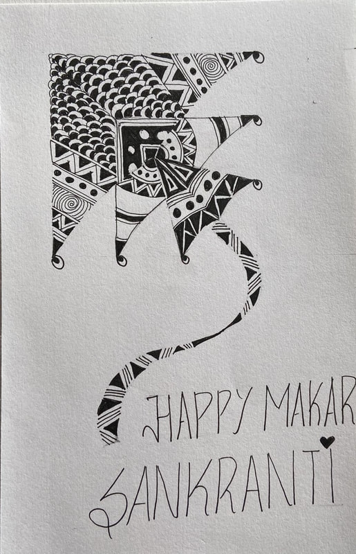 Easy Drawing for Makar Sankranti Using Oil Pastels | Makar Sankranti Drawing  | By Difa art galleryFacebook